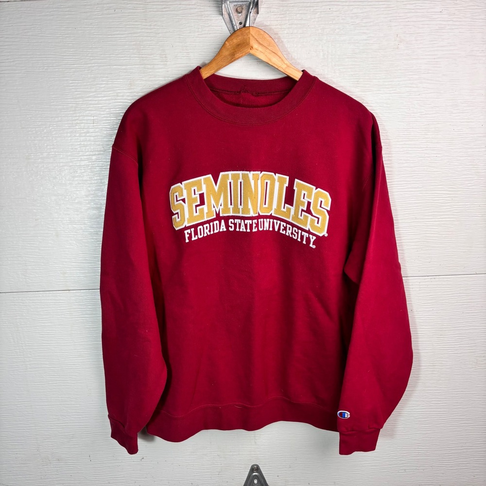 2000s Florida State Seminoles Champion Sweatshirt FSU Garnet Collegiate Crewneck
